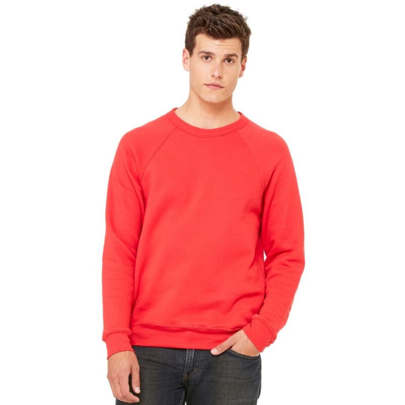 Unisex Sponge Fleece Raglan Crewneck Sweatshirt Thumbnail