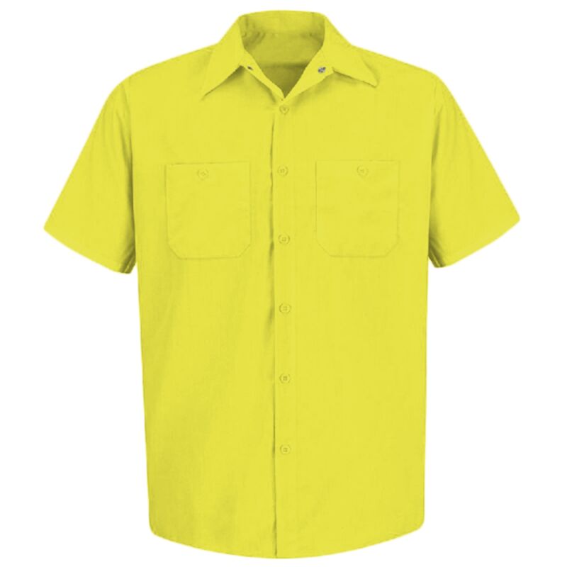 Men's Tall Enhanced Visibility Short Sleeve Work Shirt Thumbnail